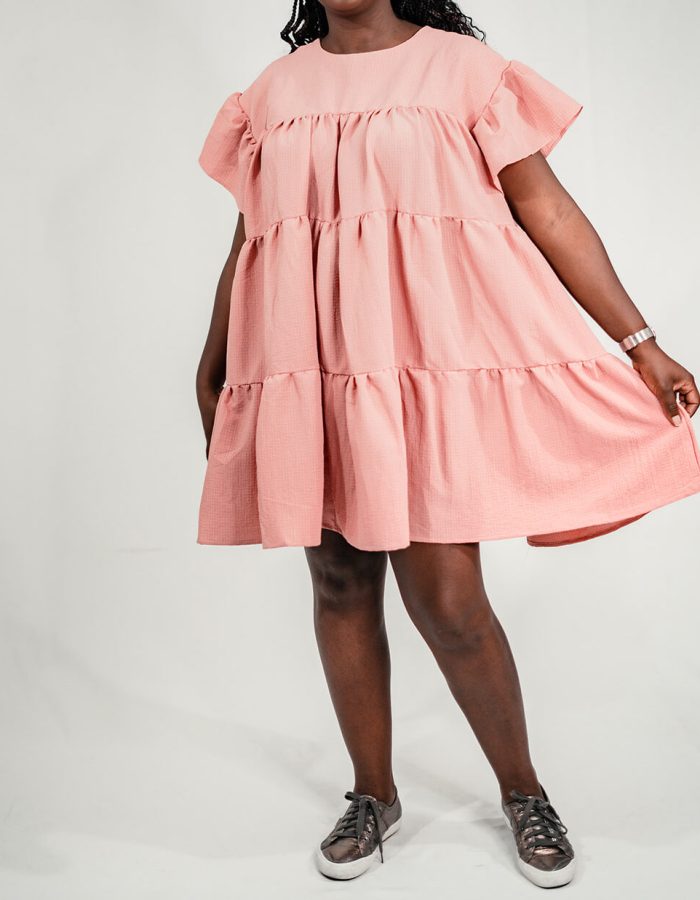 Tiered Pink Dress